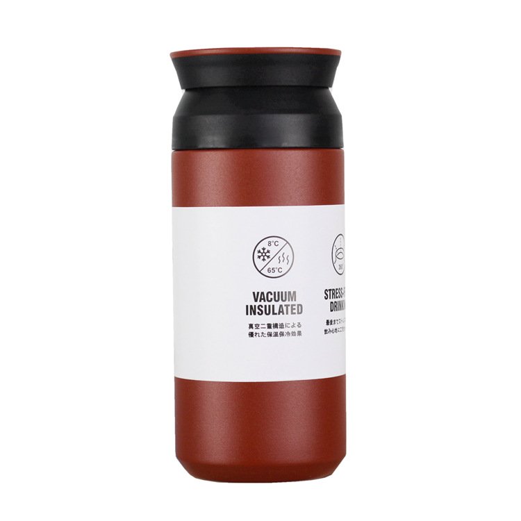 Hot Sale Japanese style thermos Sports coffee mug 350ml double wall stainless steel vacuum Water Bottle