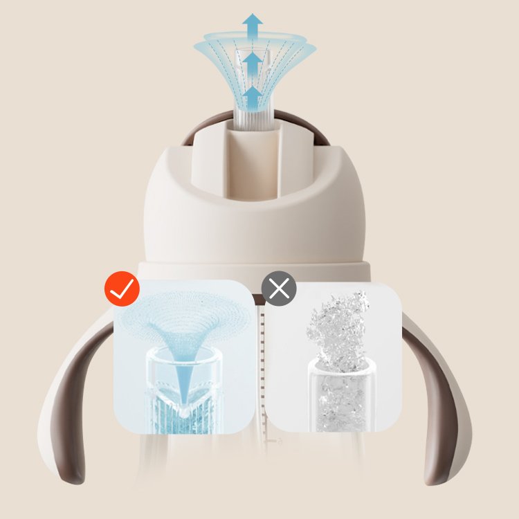 Handle children toddler tritan feeding silicone gravity straw sippy cup drinking leaning tot transition baby water bottle