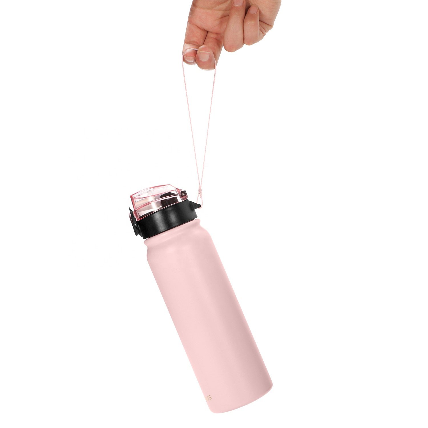 New design Double Wall Water Bottle Stainless Steel Vacuum Flask Bottle Sports Bottle with Handle Lid