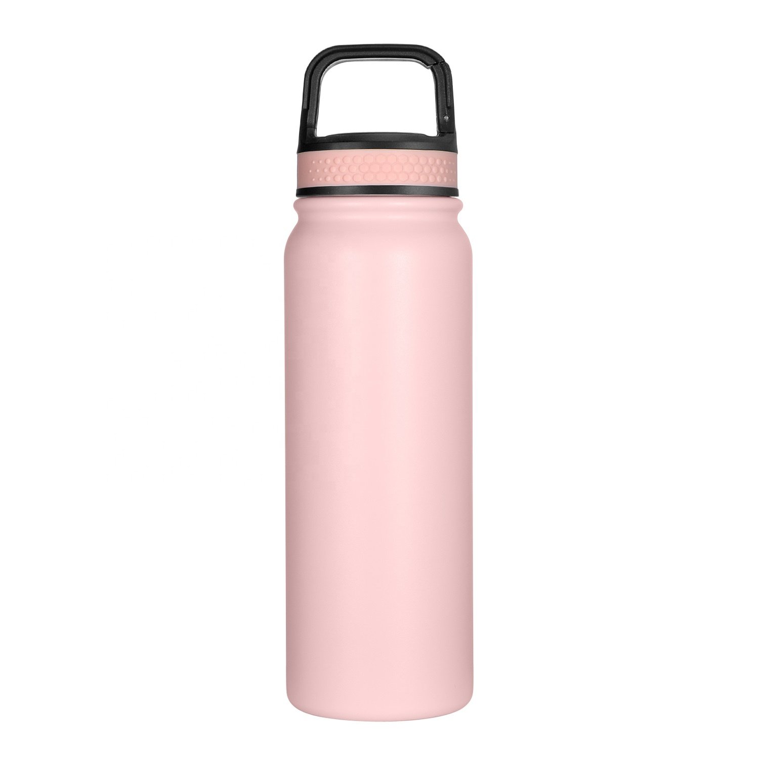 New design Double Wall Water Bottle Stainless Steel Vacuum Flask Bottle Sports Bottle with Handle Lid