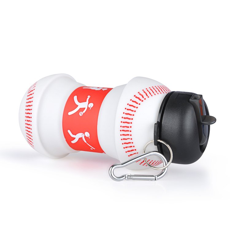 New Design Motivational Fold Round Water Bottle With Logo Sports Valve