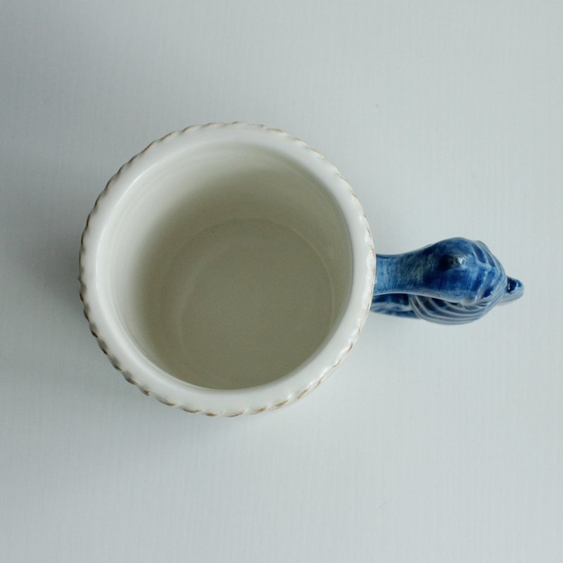 3D Creative Sea Horse Shaped Handgrip Coffee Mugs Custom Logo 8oz 11oz 12oz 16oz Ceramic Mugs