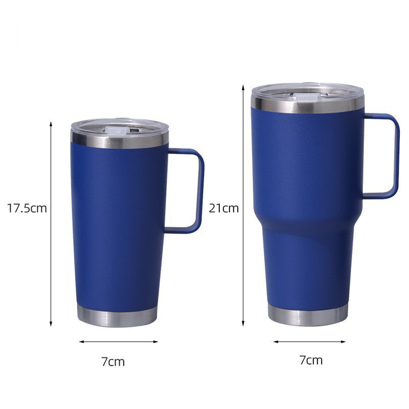 304 stainless steel insulated cup custom logo 30oz metal coffee travel mugs with handle large capacity portable vacuum mugs