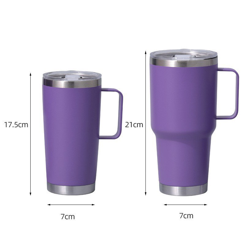 304 stainless steel insulated cup custom logo 30oz metal coffee travel mugs with handle large capacity portable vacuum mugs