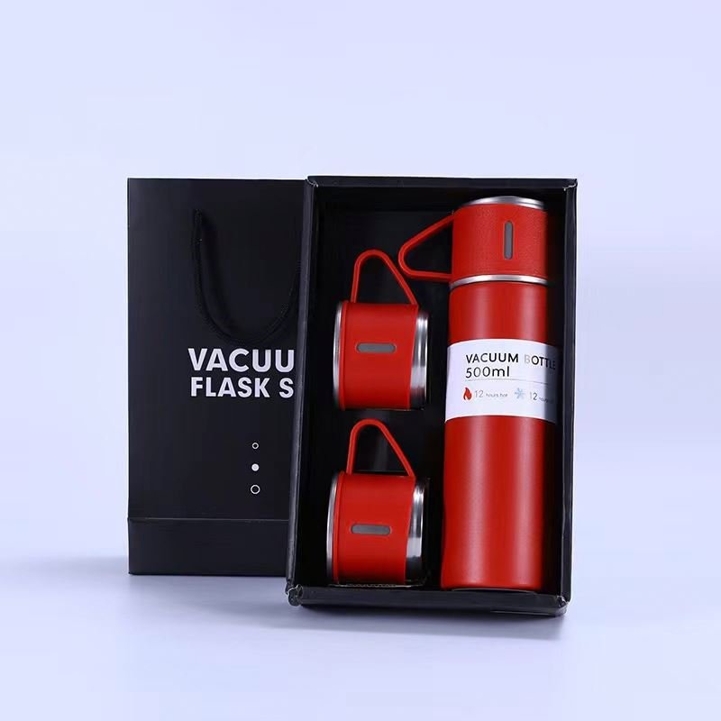 Hot selling 500 ml Steel Stainless Flask cups Vacuum bottle Gift set Thermos Bottle thermal flask and mug set