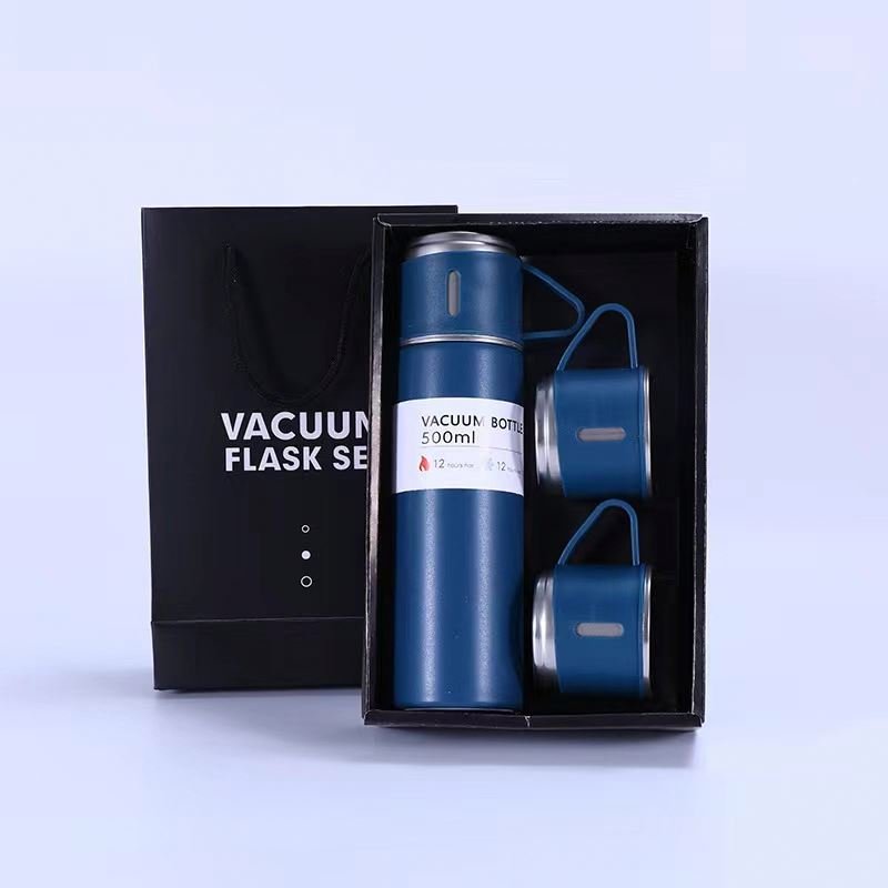 Hot selling 500 ml Steel Stainless Flask cups Vacuum bottle Gift set Thermos Bottle thermal flask and mug set