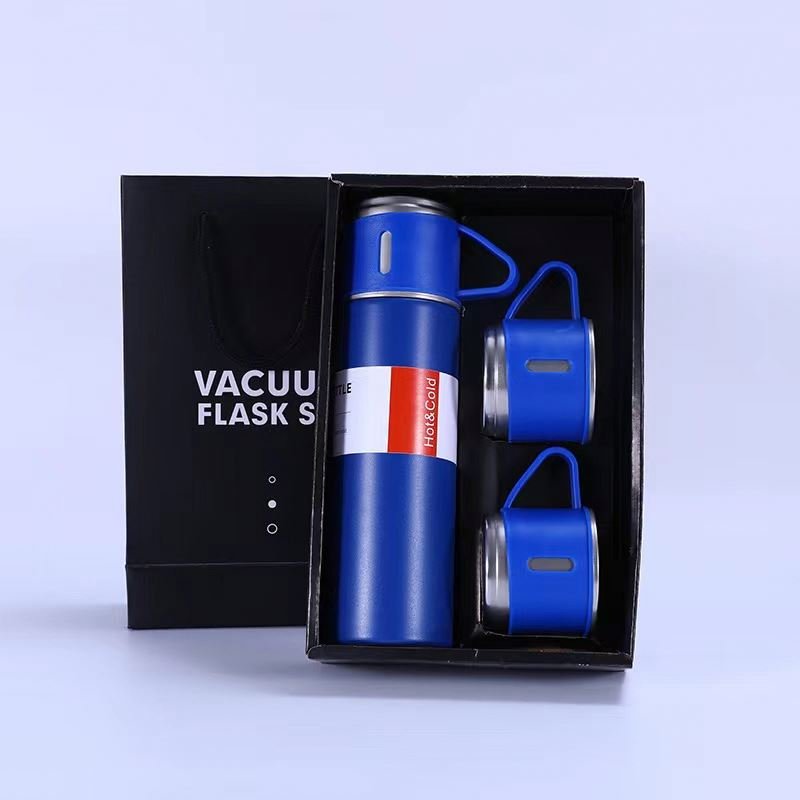 Hot selling 500 ml Steel Stainless Flask cups Vacuum bottle Gift set Thermos Bottle thermal flask and mug set