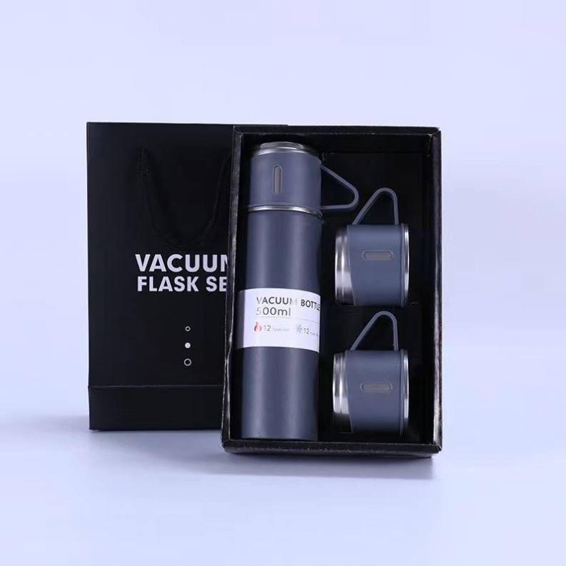 Hot selling 500 ml Steel Stainless Flask cups Vacuum bottle Gift set Thermos Bottle thermal flask and mug set