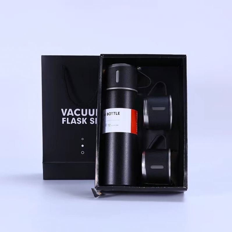 Hot selling 500 ml Steel Stainless Flask cups Vacuum bottle Gift set Thermos Bottle thermal flask and mug set