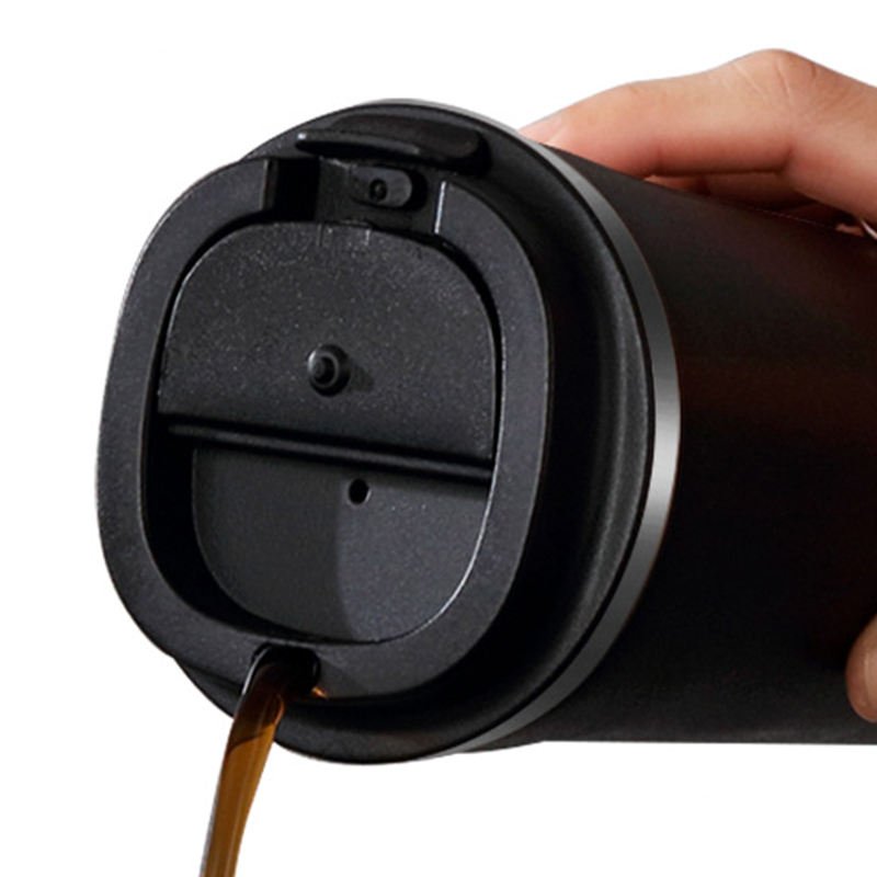 2024 Hot Custom Logo Double Wall Tumbler Reusable Vacuum Insulated Coffee Mugs Reusable Stainless Steel Coffee Mug Cup with Lid