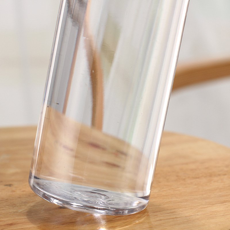Plastic Casual Camp Water Bottle Water Jug Straight 300/400/500ml Clear Tumbler Student Drinking Bottles