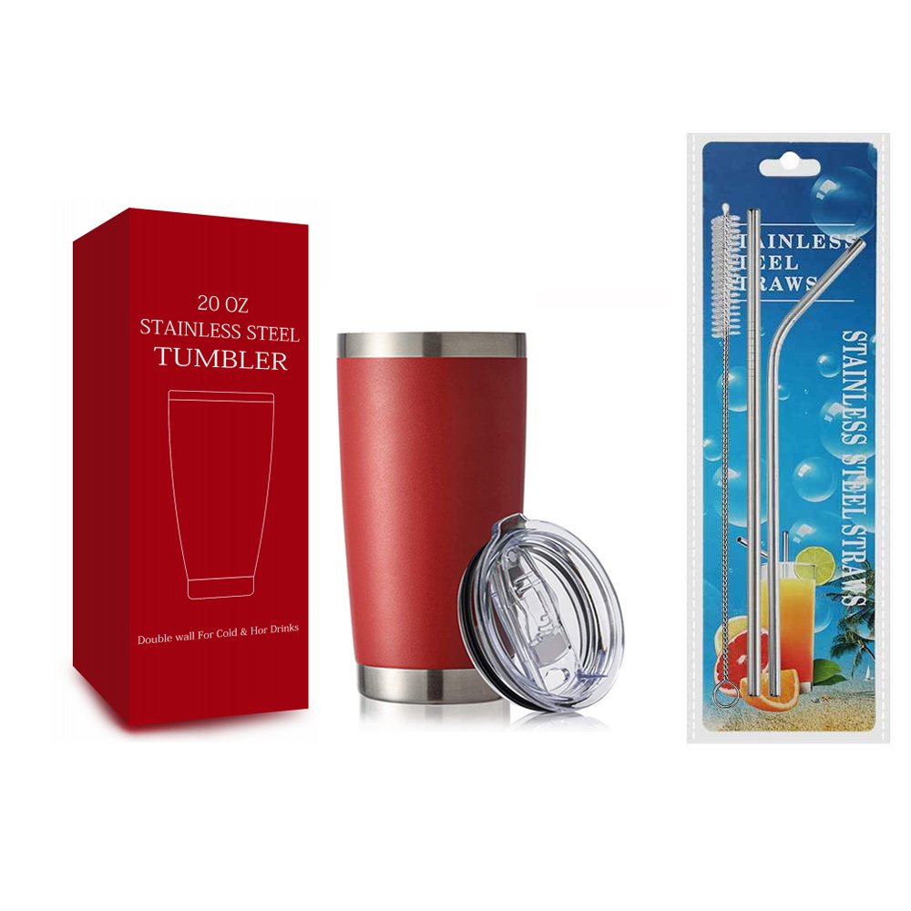 Custom tumbler cups vacuum insulated double wall stainless steel 20oz 30oz 40oz outdoor travel coffee tumbler mug