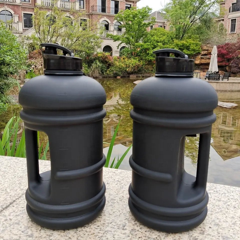 Customize 74 oz Jug Half Gallon Water Bottle 2.2 Liter Water Jug Gym Workouts Matte Sports Bottle Water BPA FREE