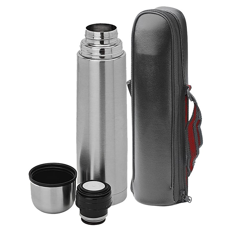 Hot Selling Big Capacity Thermos Double Wall 18/8 Stainless Steel Vacuum Bullet Flask with Cup Lid