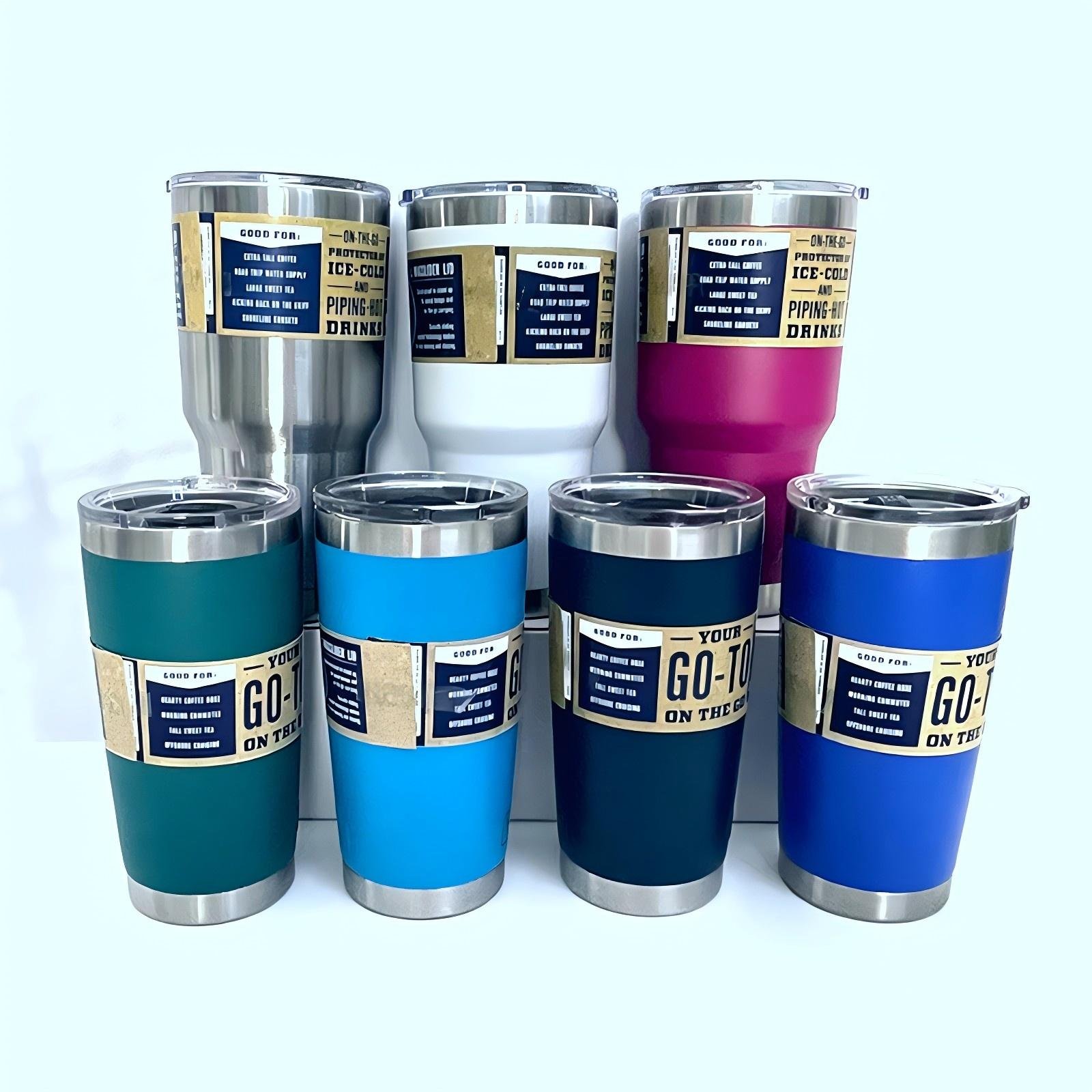 High Quality 1:1 YT Vasos 14oz Double Wall Vacuum Stainless Steel Insulated Coffee Thermo Travel Mug Tumbler Cup with Handle