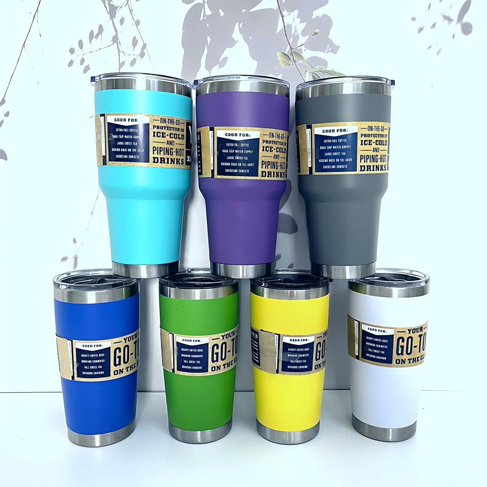 High Quality 1:1 YT Vasos 14oz Double Wall Vacuum Stainless Steel Insulated Coffee Thermo Travel Mug Tumbler Cup with Handle