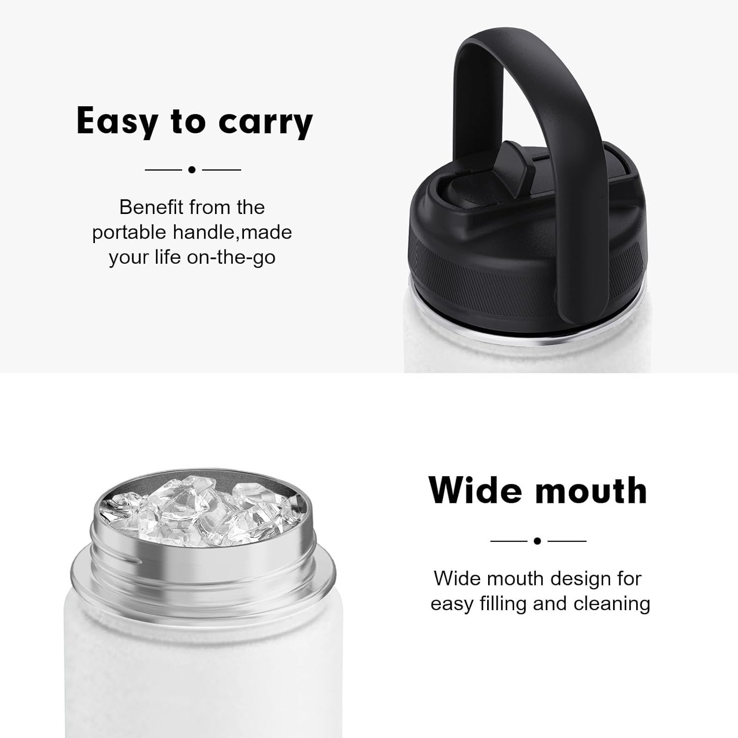 BPA Free Hot Selling 1200 ML Double Walled Multifunctional 2 in 1 Sport Water Bottle stainless steel Insulated vacuum flask