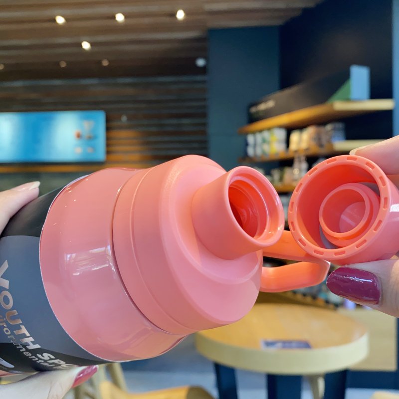 650ml 1000ml Sports Stainless Steel Custom Logo Water Bottle Vacuum Flask Bottle With Handle