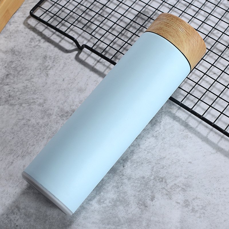 Hot Sale 17oz Stainless Steel Water Bottle Tea Infuser Bottle Double Wall Insulated Vacuum Flask With Bamboo Lid