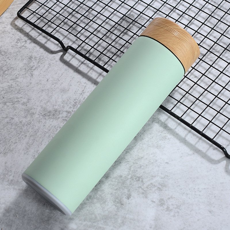 Hot Sale 17oz Stainless Steel Water Bottle Tea Infuser Bottle Double Wall Insulated Vacuum Flask With Bamboo Lid