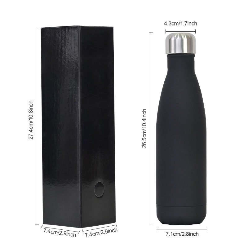 Custom logo 500ml eco friendly termos vacuum insulated drinking water bottle for picnic camping travel