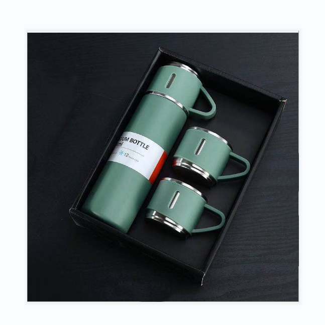 304 Stainless Steel Thermos 2 Cups Portable Handbag Gift Box Set Gift Vacuum Flasks & Thermoses