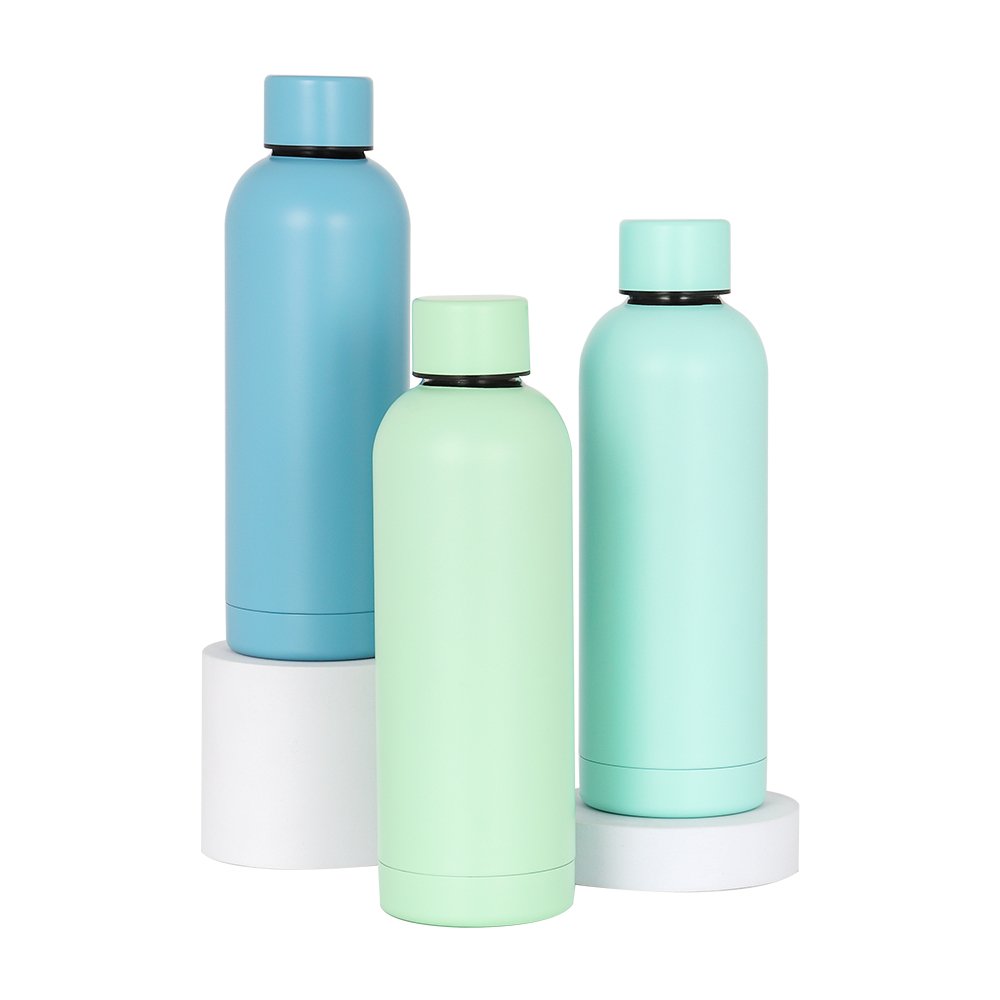 Customized Color Logo Reusable Gym Sport Metal Bottles Sublimation Stainless Steel Vacuum Flasks Thermos Drinking Water Bottle