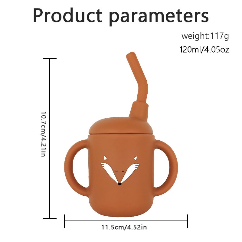 BPA Free Kids Sippy Cup With Straw Factory ODM OEM Price Silicon Drinking Mug Bebe Tableware Feeding Taza Ready To Ship In Stock