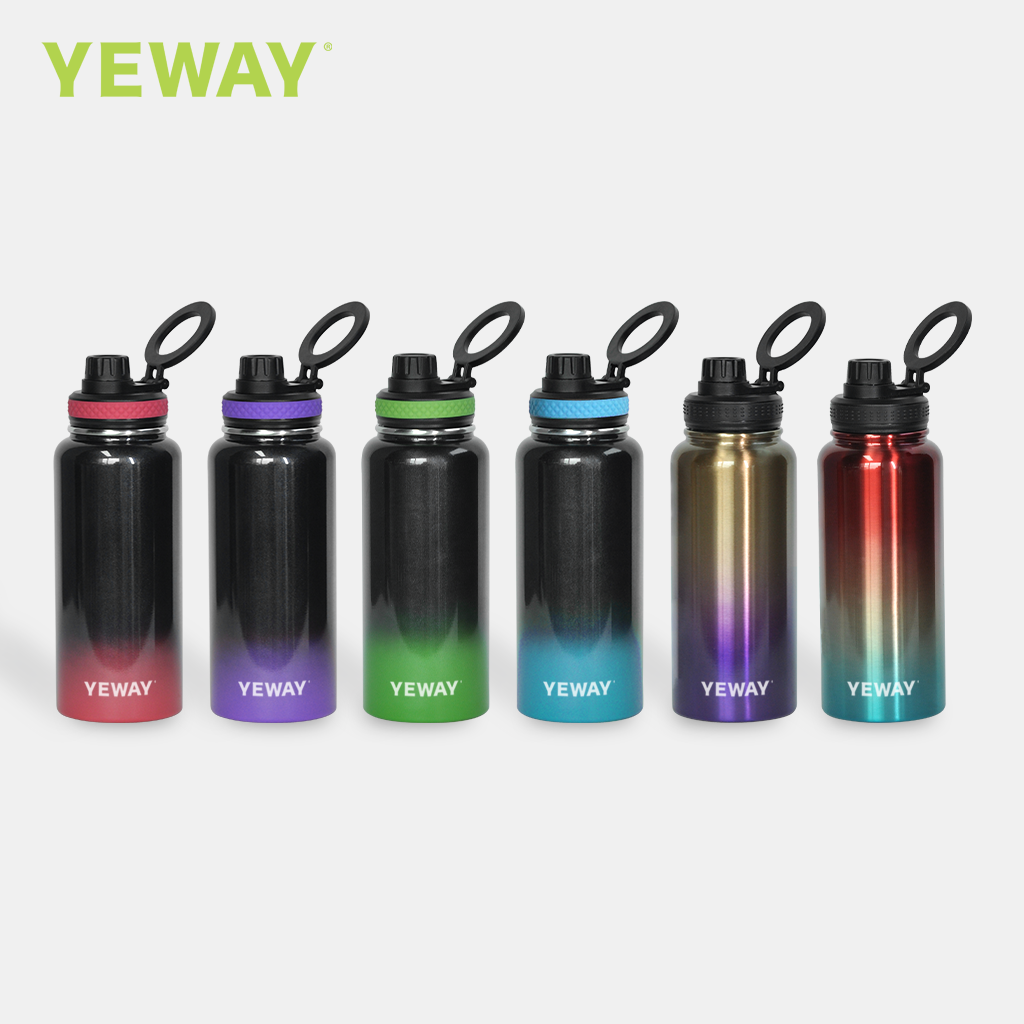 32oz Magnetic Lid Water Bottle White Sublimation Compatible with Mobile Phone Stand Holder with Mag Safe Water Bottle for yoga