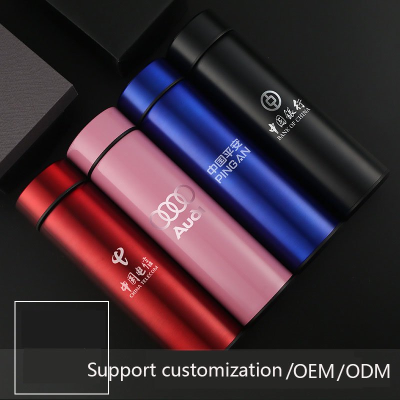 Temperature Display Thermos Stainless Steel Intelligent Water Bottle 500ml Smart Digital Thermos