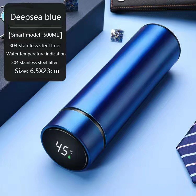 Temperature Display Thermos Stainless Steel Intelligent Water Bottle 500ml Smart Digital Thermos