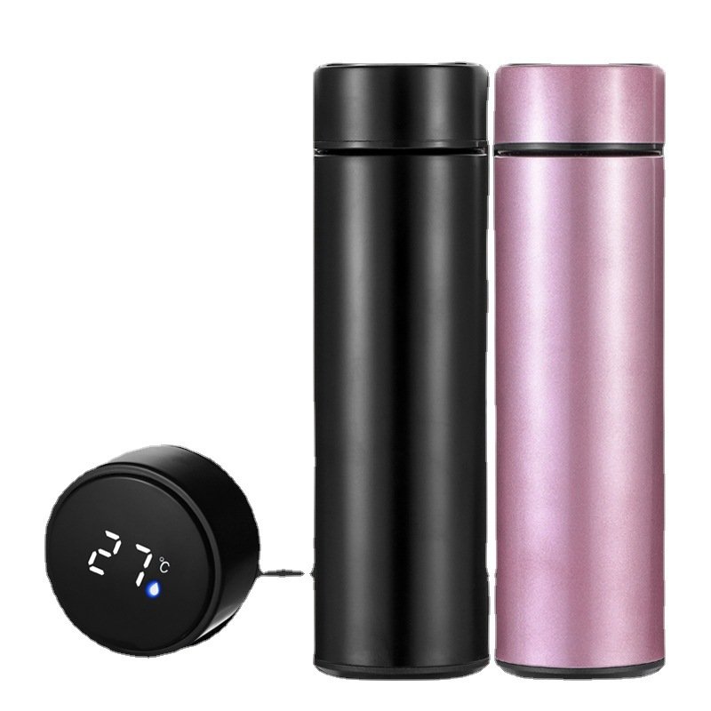 Temperature Display Thermos Stainless Steel Intelligent Water Bottle 500ml Smart Digital Thermos