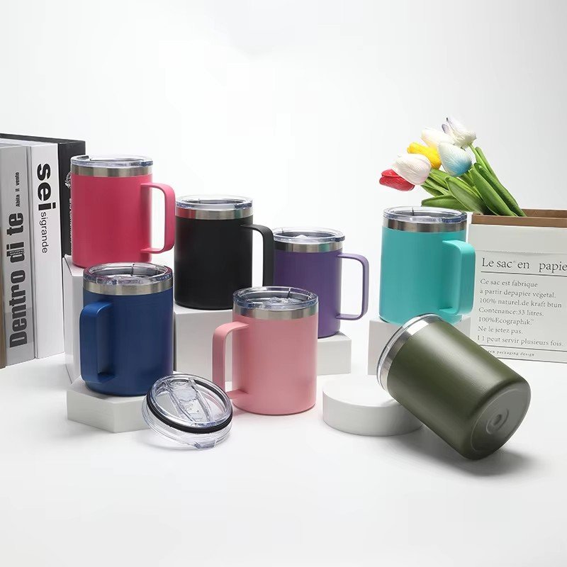 2025 Top Seller 12oz 14oz 16oz Coffee Mug Cups Vacuum Insulated Stainless Steel Thermo Tea Coffee Mugs For Outdoor Travel
