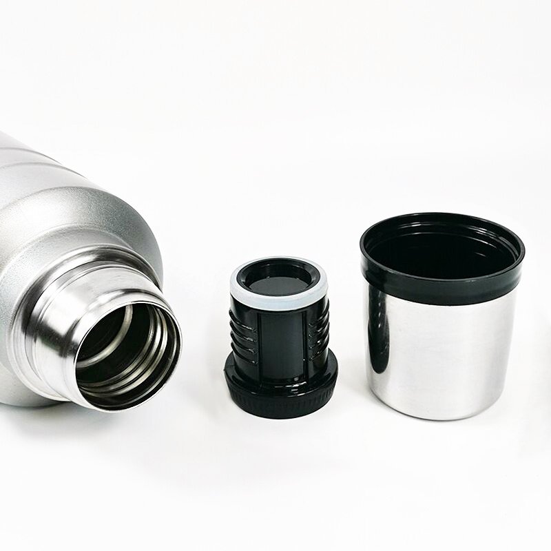 Eco-friendly Custom Logo Stainless Steel Double Wall Thermos Vacuum Flask Water Bottle Flask With Lid