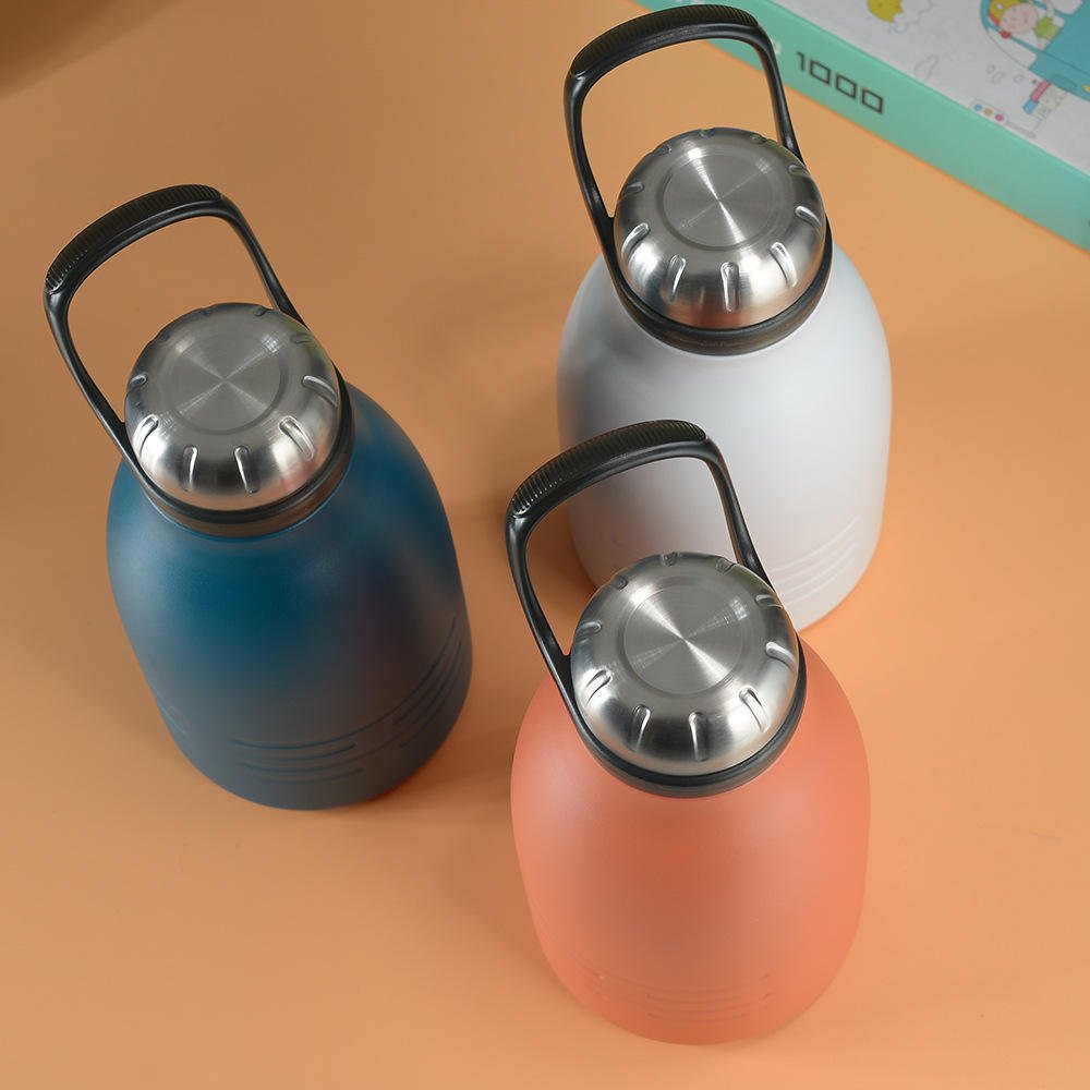 1500Ml 1900Ml Large Capacity Portable Travel Double Wall Stainless Steel Insulated Growler Vacuum Flask Water Bottle