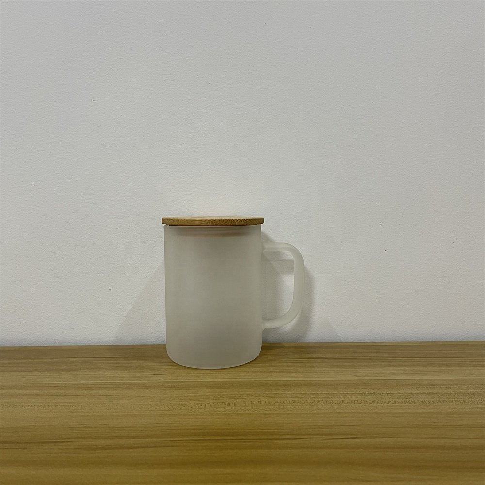 17oz Clear/Frosted Glass Sublimation Mug