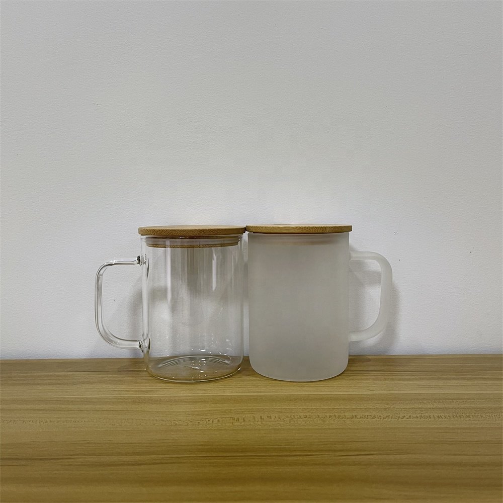 17oz Clear/Frosted Glass Sublimation Mug