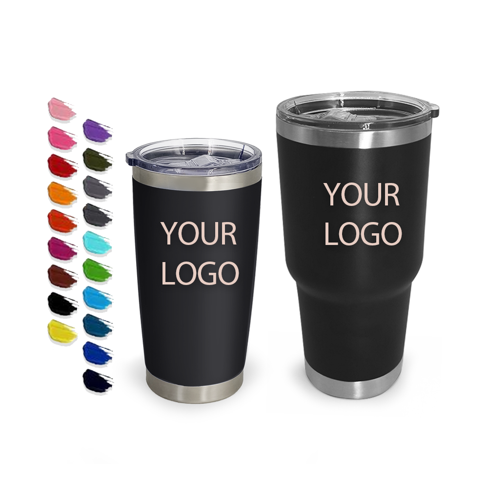 Custom Logo 20 Oz 30 Oz Vacuum Thermos Tumblers Wholesale Bulk 20oz Stainless Steel Double Wall Travel Coffee Mug With Lid