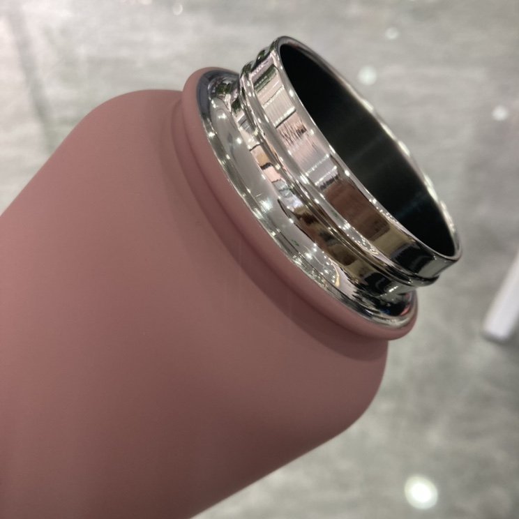 Custom Logo 1L Classic Bottle Double Wall Insulated Vacuum Matte Rubber Powder Coated Flask