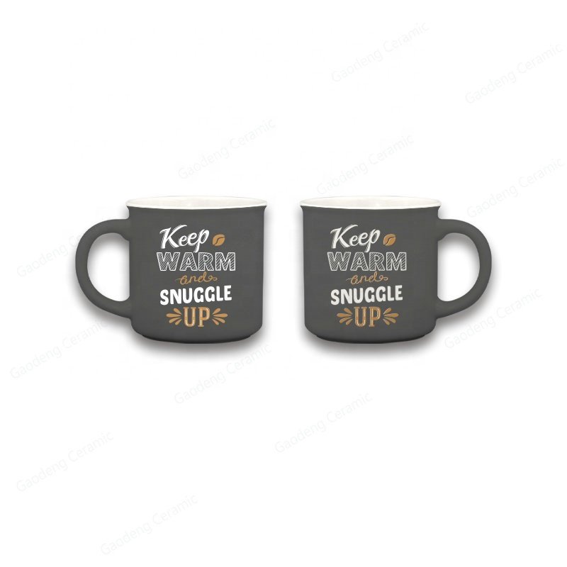 12oz White Camping Enamel Coffee Mug, Wholesale Camp Tea Cup, Water Cup Custom Logo