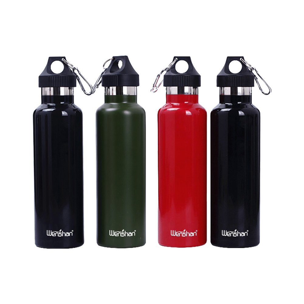 Custom Logo 500ml 750ml 32oz middle Mouth Double Walled Stainless Steel material lid Vacuum Flask Insulated Sport Water Bottles