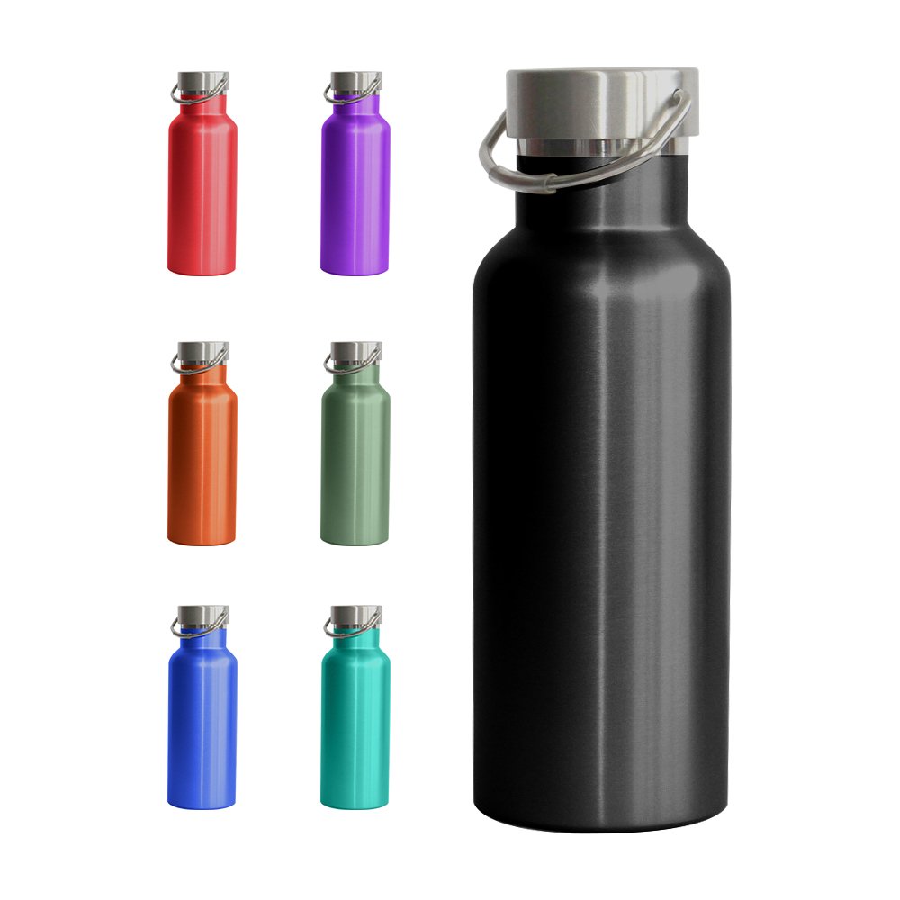 Custom Logo 500ml 750ml 32oz middle Mouth Double Walled Stainless Steel material lid Vacuum Flask Insulated Sport Water Bottles