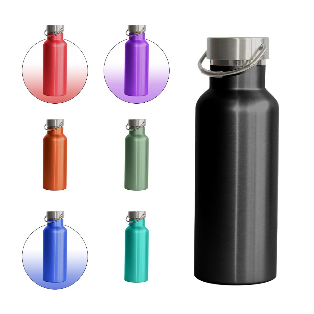 Custom Logo 500ml 750ml 32oz middle Mouth Double Walled Stainless Steel material lid Vacuum Flask Insulated Sport Water Bottles