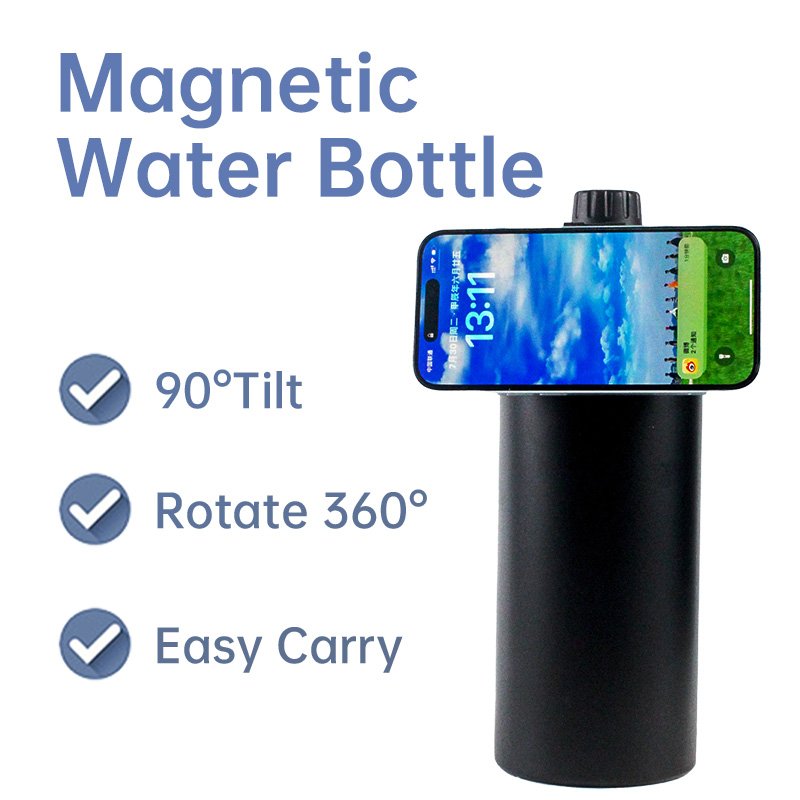 New Design 32OZ Sports Unique Gifts Vacuum Flasks Thermoses Custom Logo water bottle with Magnetic Phone Holder Stainless