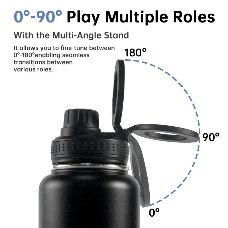 New Design 32OZ Sports Unique Gifts Vacuum Flasks Thermoses Custom Logo water bottle with Magnetic Phone Holder Stainless
