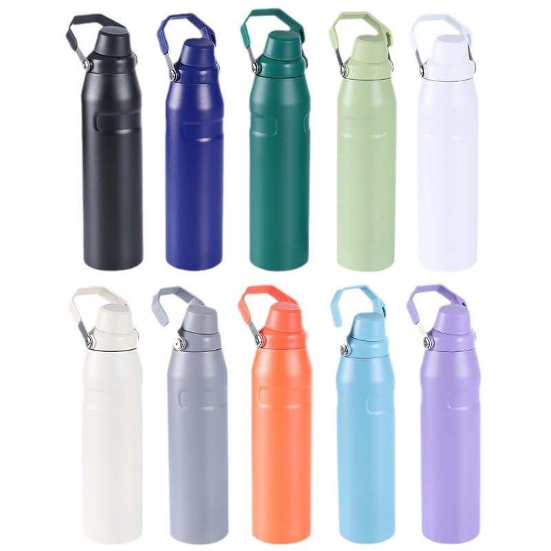 Custom 36oz large capacity thermos vacuum flasks kettle stainless steel double wall insulated gym water bottles with handle