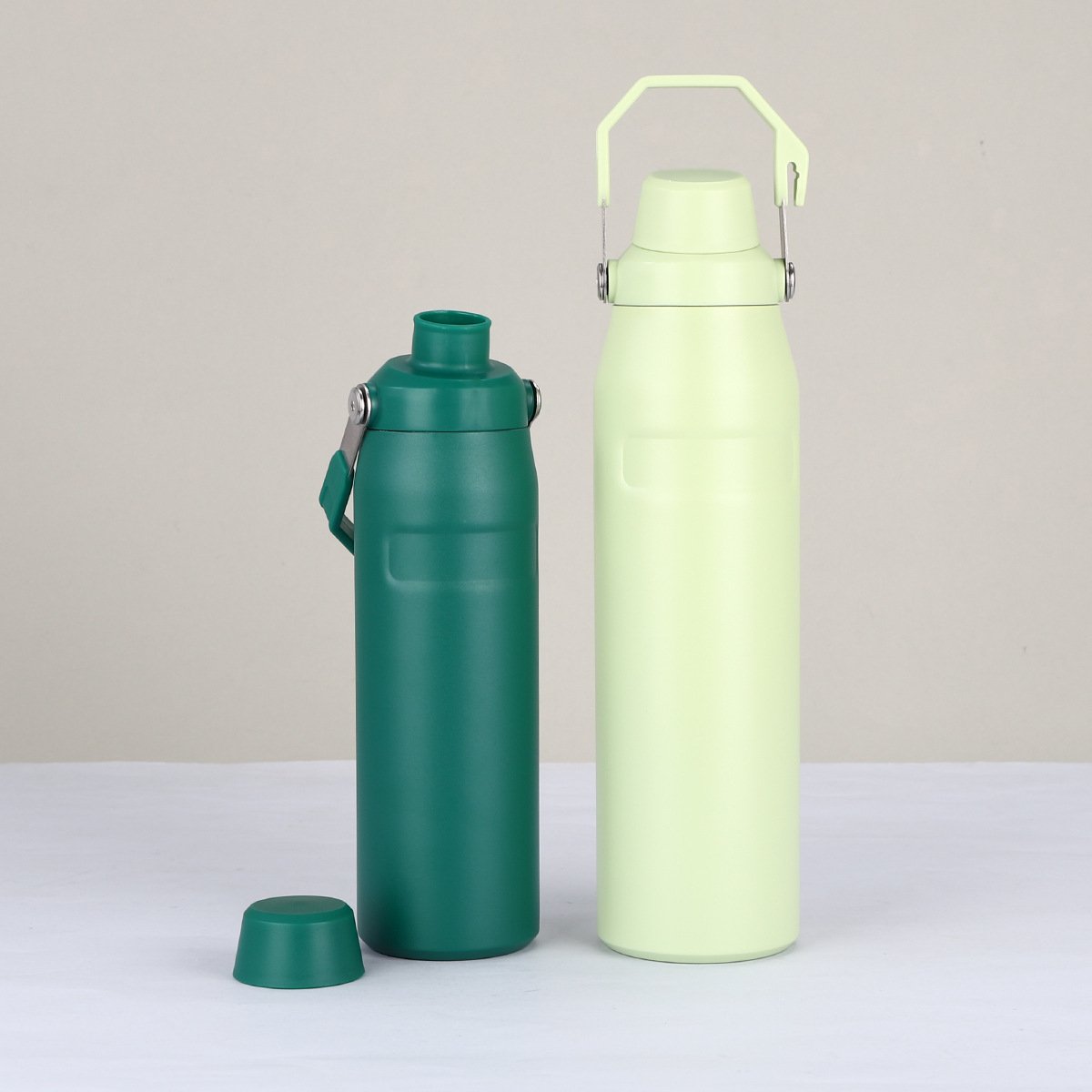 Custom 36oz large capacity thermos vacuum flasks kettle stainless steel double wall insulated gym water bottles with handle