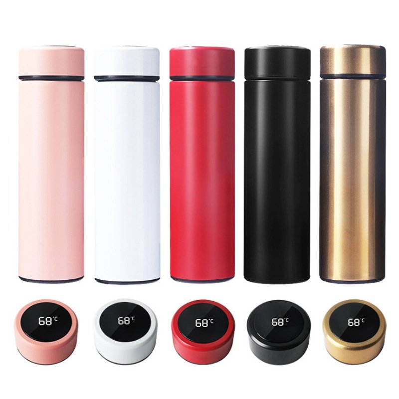 New Trending Smart LED Temperature Display Insulation Bottle Intelligent thermos Stainless Steel Intelligent Vacuum Flask