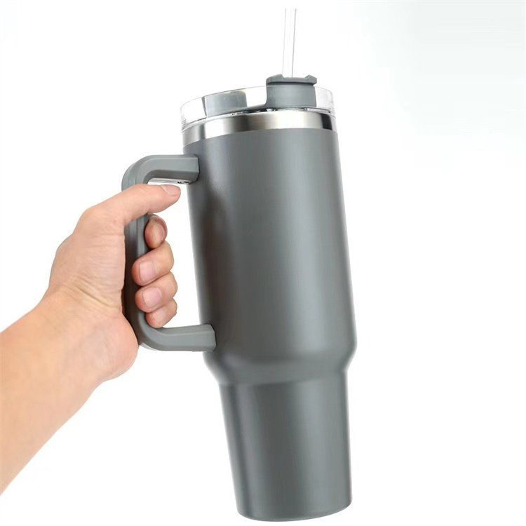 Hot Selling Custom logo Travel Insulated Tumbler Stainless Steel Mug Car mounted 40 oz water cup With Handle