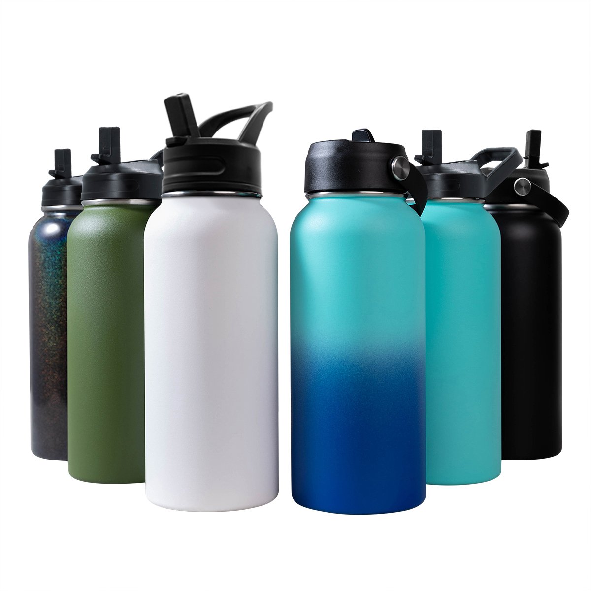 Custom Size Mouth Insulated Vacuum Stainless Steel Water Bottle For Gym